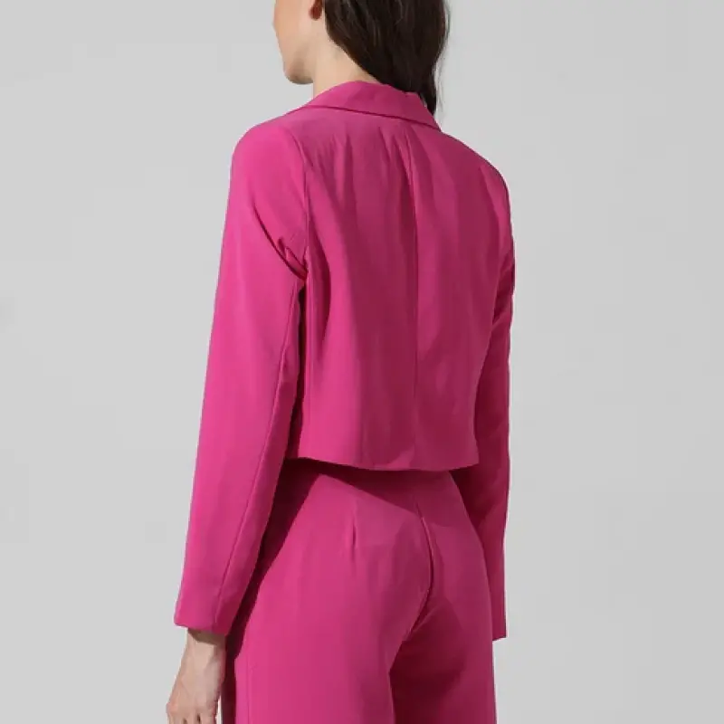 Pink Double-Breasted Co-ord Set Blazer