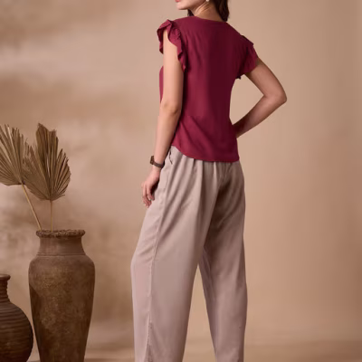 Top with Lace Inserts