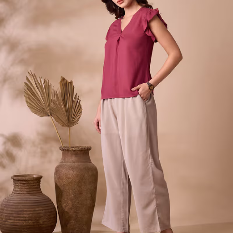 Top with Lace Inserts