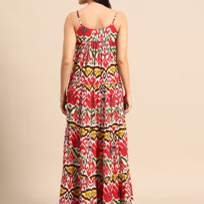 Multi-Color Tiered Maxi Dress